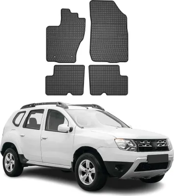 Image de Tapis de Sol pour Dacia Duster 2014-2018 Caoutchouc Noir