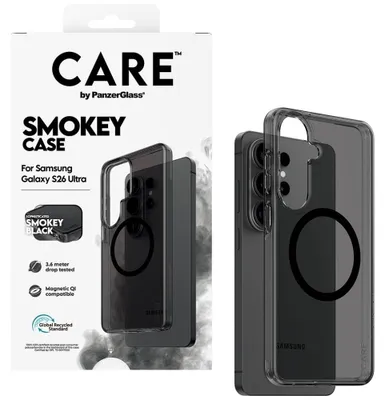 Produktbild von PanzerGlass CARE™ by ® Smokey Case m. Schwarz Qi Samsung Galaxy S26 Ultra, Cover, Samsung, Samsung - Galaxy S26 Ultra, Schwarz