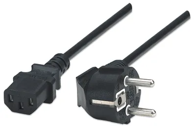Produktbild von MANHATTAN Kaltgerätekabel 1.8m VDE PC/Schukon. sw