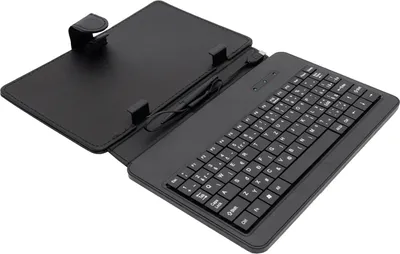 Productafbeelding van AIREN AiTab Lederen hoes 1 met USB-toetsenbord, 7 inch, zwart (toetsenbordindeling: CZ/SK/DE/UK/US)