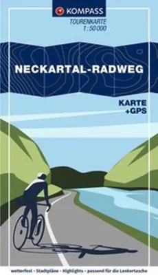 Obrázok produktu pre Cykloturistická mapa KOMPASS Cyklotrasa údolím rieky Neckar 1:50 000