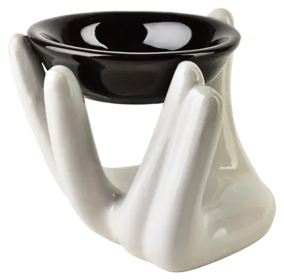Productafbeelding van Kominek met oliebak, 11x11x10 cm, handvorm