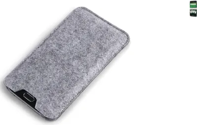 Produktbild von K-S-Trade Filz Handyhülle kompatibel mit doro 8035 Schutzhülle Filztasche Filz Tasche Case Sleeve Handy Hülle Filzhülle grau