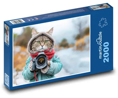 Produktbild von martinpuzzle - Puzzle 2000 Teile - Katze - Fotograf