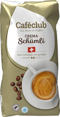Produktbild von Caféclub - Crema Schümli Bohnen - 1kg