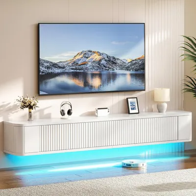 Obrázok produktu pre 180 cm Závesný TV Stojan - Montáž na stenu s RGB-LED osvetlením