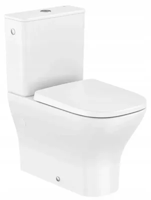 Image de WC compact à poser sans bride, chasse vortex 4,5/3 L, abattant frein de chute en duroplast, blanc