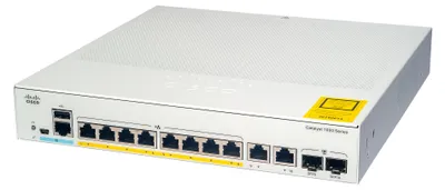 Image de Commutateur réseau géré L2 Gigabit Ethernet (10/100/1000) Cisco Catalyst C1000-8T-E-2G-L Gris