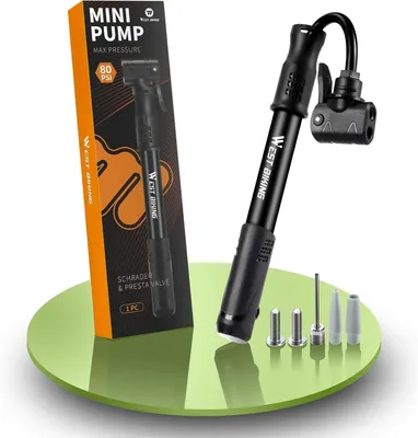 Zdjęcie produktu dla Mini pompka - 80 PSI - kompatybilna z zaworami Presta i Schrader