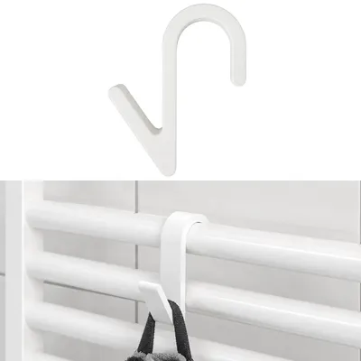 Produktbild von 1x Handtuchhaken Heizung Bademantel Halter Handtuchhalter Kleiderhaken Universal