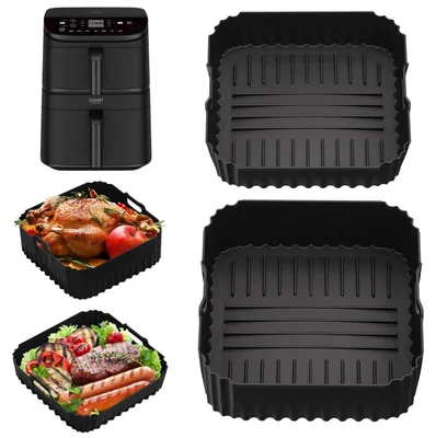 Silikonform für Heißluftfritteuse, 10,8 l, 2er-Set, wiederverwendbar