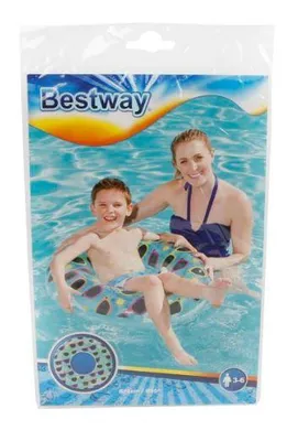 Produktbild von Bestway 36057, Blau, Gelb, Schwimmring, Muster, Vinyl, China, 68 cm