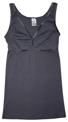 Produktbild von HERMKO 175803860 Damen BH-Hemd Unterhemd aus Baumwolle/ Modal, Farbe:graphit, Größe:40/42 (M)