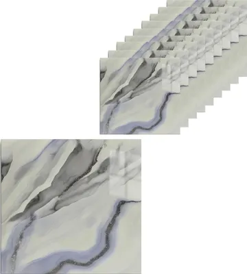 Produktbild von Selbstklebende Wandpaneele 10er Set 30x30 cm – Wandverkleidung modern – flexibel zuschneidbar, pflegeleicht, wasserabweisend – Marmoroptik, Steinoptik, Holzoptik