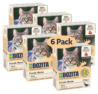 Produktbild von Bozita 9117176, Adult, jede Rasse, Ente, 370 g