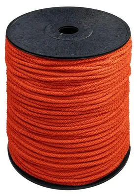 200m Polyester-Seil Ø 5,5mm auf Rolle Universalseil Kordel Schnur kürbisorange