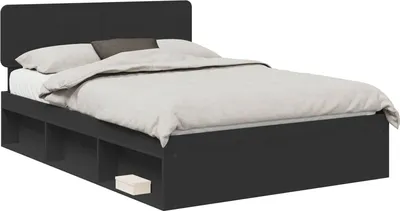 Obrázek produktu pro vidaXL Rám postele černý 140 x 200 cm z masivního borovicového dřeva