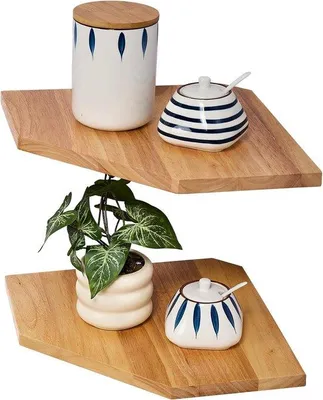 Produktbild von Eichenholz-Hoekrek - Vintage-Stil - Set aus 2 - 28,5 cm