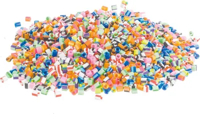 Produktbild von Nabbi® Bügelperlen Ø 5mm, 6.000 Stk., Streifen Mix