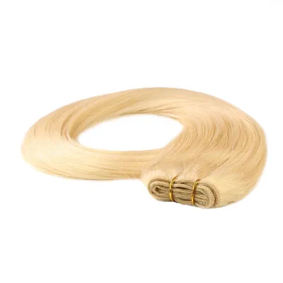 Immagine prodotto di hair2heart bacchette di capelli umani per cucire estensioni dritte - 70cm 100g 9/0 biondo chiaro