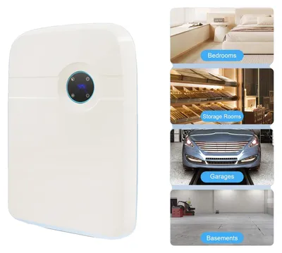 Image de Mini-déshumidificateur, fonctionnement silencieux, contrôle intelligent de l'humidité, BLANC, prise européenne