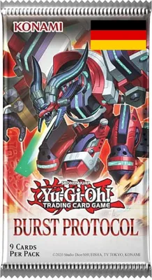 A product package for a trading card game.