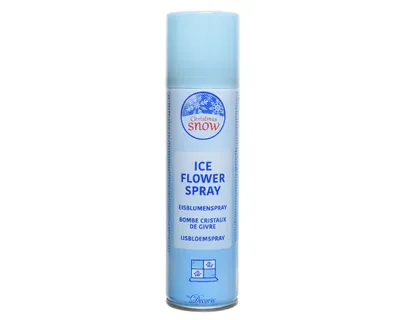 Immagine prodotto di Fiore di ghiaccio spray in metallo dia4,4cm H.17,8cm bianco 150 ml