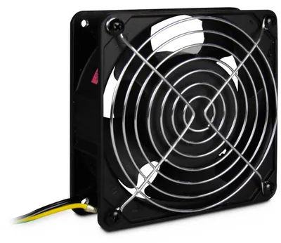 Produktbild von Fan SWFAN 120mm/230V (schwarz, für Server- und Wandschränke mit 230-Volt-Anschluss, 120 mm)