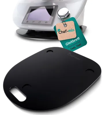 Acryl-Glijplank 8 mm für Thermomix TM5 TM6, schwarz