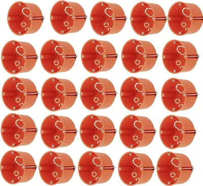 Produktbild von GAO 25 Stück Hohlraumdosen Hohlwanddosen Abzweigdose Schalterdose Gerätedose 68mm Ø x 45mm tief