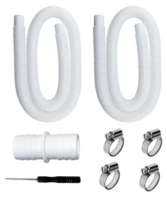 Produktbild von Poolschlauch 32 mm für Poolpumpen mit Sicherungsclips und Schlauchverbinder