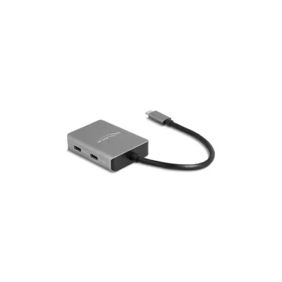 Obrázok produktu pre DeLOCK 64249, USB Typ-C, USB 3.2 Gen 2 (3.1 Gen 2) Type-C, 10000 Mbit/s, Čierna, Šedá, 45 mm, 60 mm