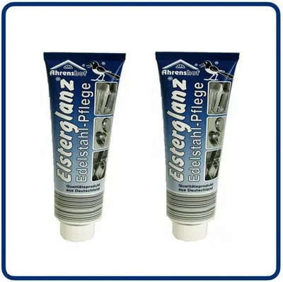 Produktbild von 2 x Elsterglanz Edelstahl Pflege Politur Paste 150ml