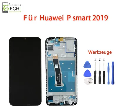 Produktbild von LCD Display für Huawei P Smart 2019 POT-LX1 mit Rahmen Touch Screen Bildschirm