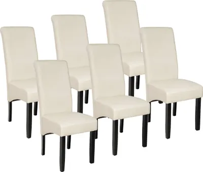 Produktbild von tectake® Esszimmerstuhl gepolstert mit Kunstlederbezug 44 x 63 x 106 cm