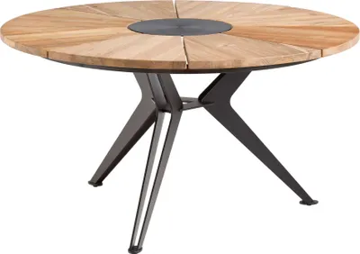 Produktbild von Niehoff - Gartentisch Nexor Teak recycelt Durchmesser: 140 cm