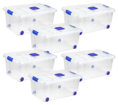 Obrázek produktu pro Úložná krabice, objem 36 l, stohovatelná, 6 ks Uds36L 59×40×25