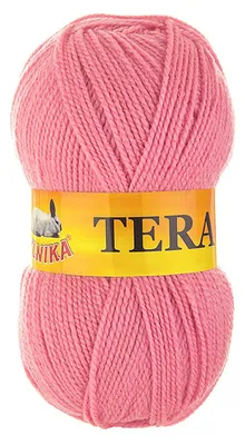 100g Strickgarn TERA Uni 021 flamingorosa