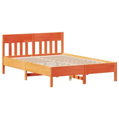 Obrázok produktu pre Posteľ bez matraca voskovo hnedá 160x200 cm masívna borovica