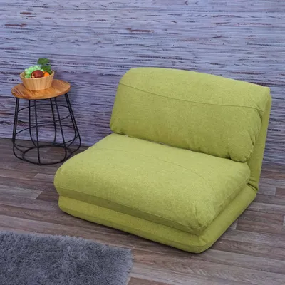 Obrázok produktu pre Kreslo na spanie HWC-E68, rozkladacia pohovka Funkčné kreslo Rozkladacie kreslo Relaxačné kreslo, látka/textil ~ zelená