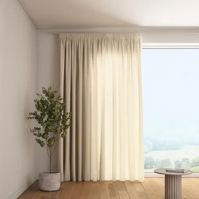 Productafbeelding van Dekoria gordijn met volantband, beige, 130 x 245 cm
