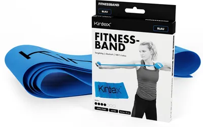 Produktbild von Kintex Fitnessband 2,5 m, Blau, Medium - Stark