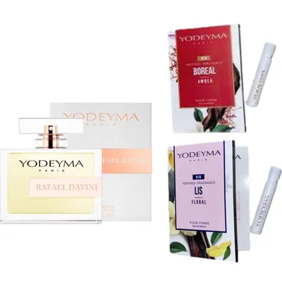 Image de Yodeyma Rafael Davini Eau de Parfum pour femmes 100 ml + 2 échantillons