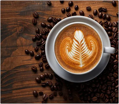 Produktbild von Spritzschutz Herdabdeckplatte Schneidebrett aus Glas Kaffeegenuss 1-Teilig (60x52cm)