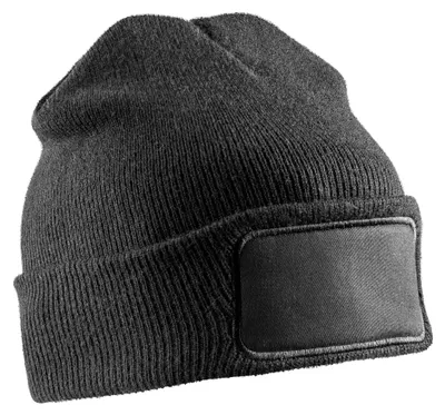 Produktbild von Result - Mütze Zum Bedrucken für Herren/Damen Uni - Winter FK1376 (Einheitsgröße) (Schwarz)