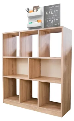 Produktbild von Coemo Raumteiler Split MDF 3 Etagen 8 Fächer 100x30x106 cm Standregal