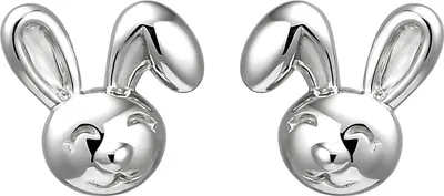 Produktbild von JOBO Kinder Ohrstecker Hase 925 Sterling Silber Ohrringe Kinderohrringe