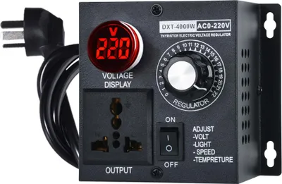Produktbild von 1x 4000W Spannungsregler mit Thyristorsteuerung, Variabler Geschwindigkeit & Lichtdimmer, Hochtemperaturbeständige FR-4-Platine für Heimwerkzeug & Industrie