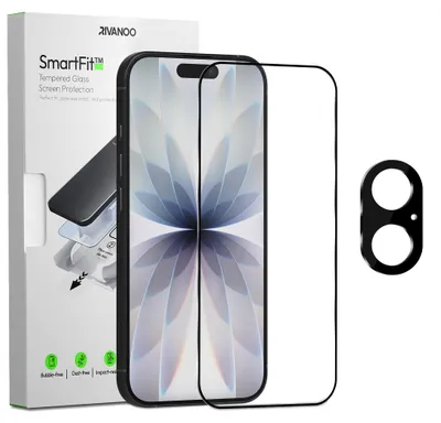 Zdjęcie produktu dla 1-pak iPhone 17 Szkło ochronne na ekran & 1-pak ochrona obiektywu - Szkło hartowane | [Automatyczna instalacja] - Bez bąbelków