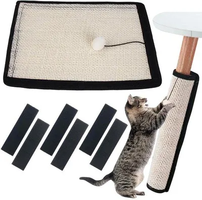 Produktbild von Kratzmatte für Katzen, Sisal, schützt Sofas, 40x29cm